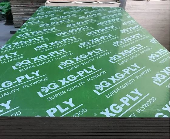 Green/Blue Plastic Film Coated Plywood