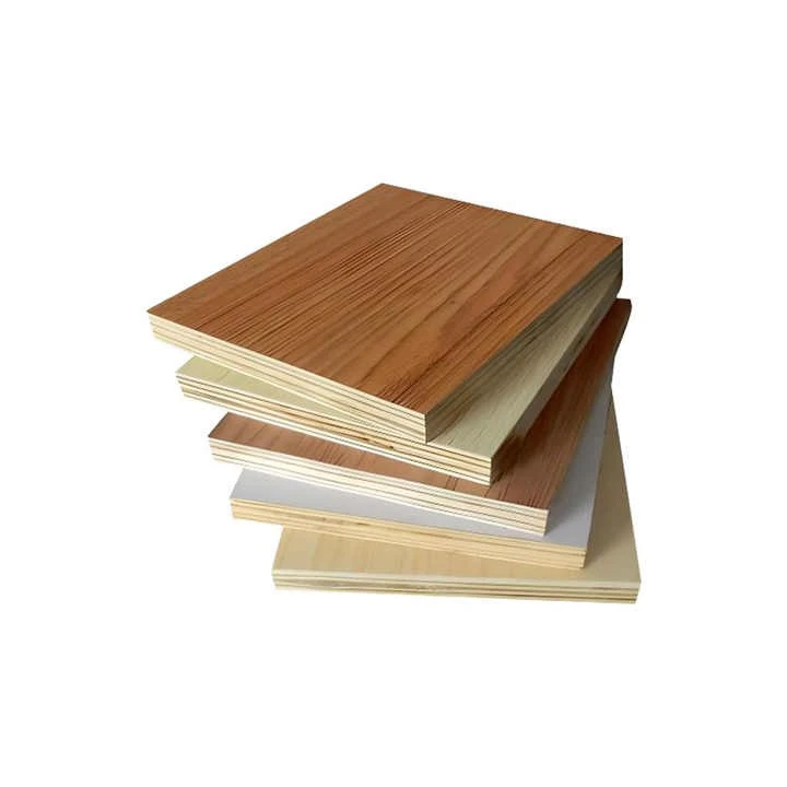 Wood Grain Melamine Plywood Board White Faced 4x8 Commercial